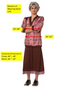 Rasta Imposta Golden Granny Strong Halloween Costume with Wig, Adult Size L-XL 5221-XL View 4
