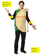 Rasta Imposta Taco Costume, Adult One Size 311 View 5