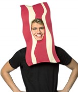 Rasta Imposta Bacon Food Open Face Halloween Mask, Adult One Size 3552