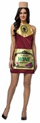 Rasta Imposta Wine Halloween Costume Dress with Hat, Women's Size 2-6 GC6333