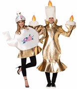 Rasta Imposta Candelabra & Tea Pot with Lid Couples Halloween Costume Set, Adult, One Size GC10276