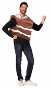Rasta Imposta Slice of Chocolate Birthday Cake Costume, Adult One Size 1672