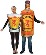 Rasta Imposta Fireball Bottle & Fireball Shot Glass Couples Costume, Adult One Size 10311