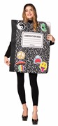 Rasta Imposta Composition Notebook Costume, Adult One Size 1504