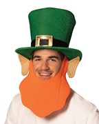 Rasta Imposta Leprechaun Hat with Orange Beard St. Patrick's Day, Adult One Size R1296-OS