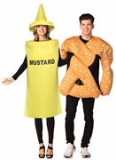 Rasta Imposta Yellow Mustard & Bendable Pretzel Couple Costume, Adult One Size 10162