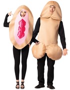 Rasta Imposta Beige  Penis and Vagina Couple Halloween Costume, Adult One Size 20084