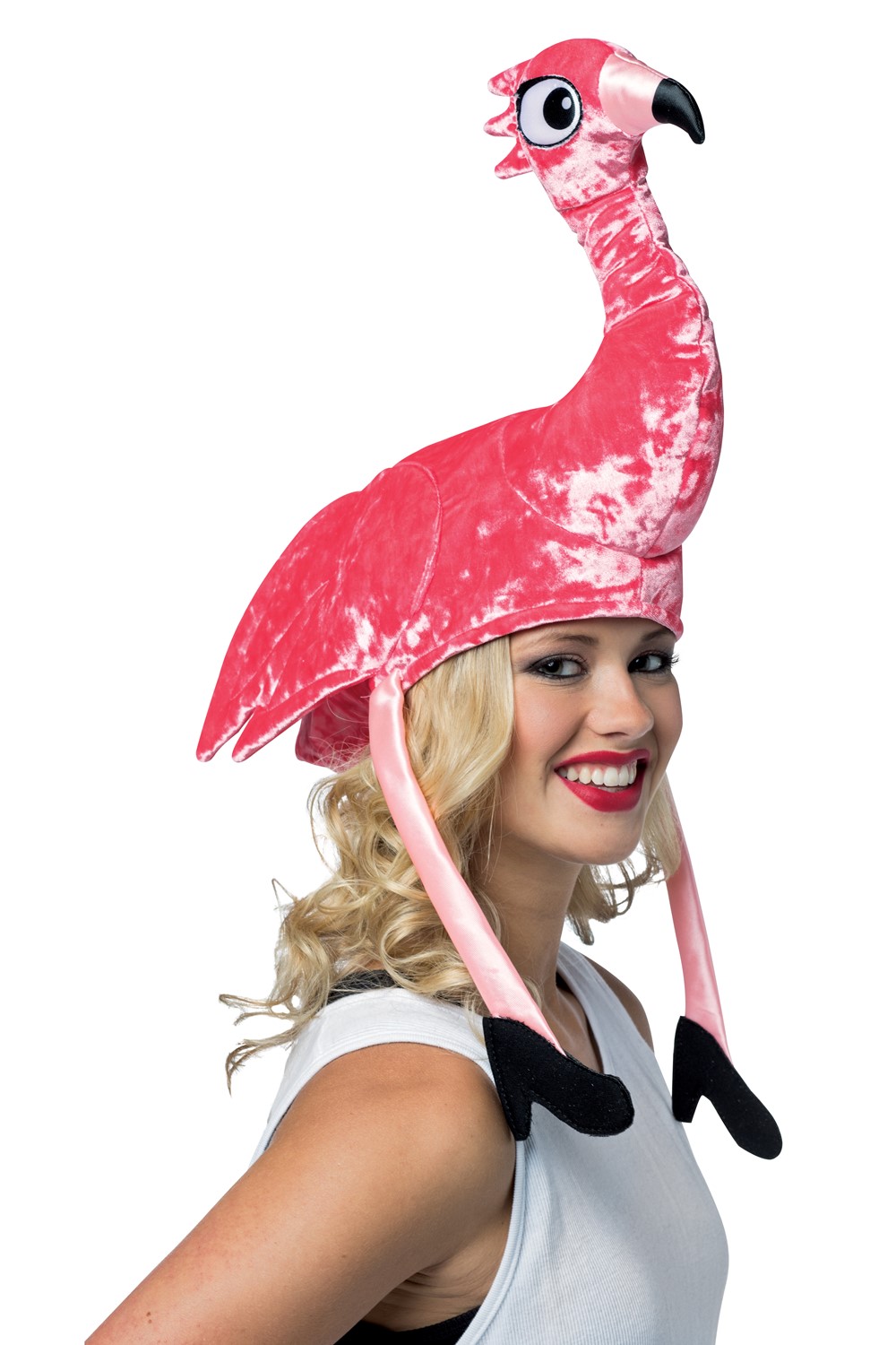 Velvet Flamingo Crazy Hat Plush Festival Concert Fashion Accessory 