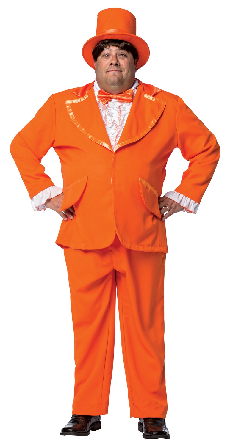 Orange Tuxedo, Orange Goofball Costume