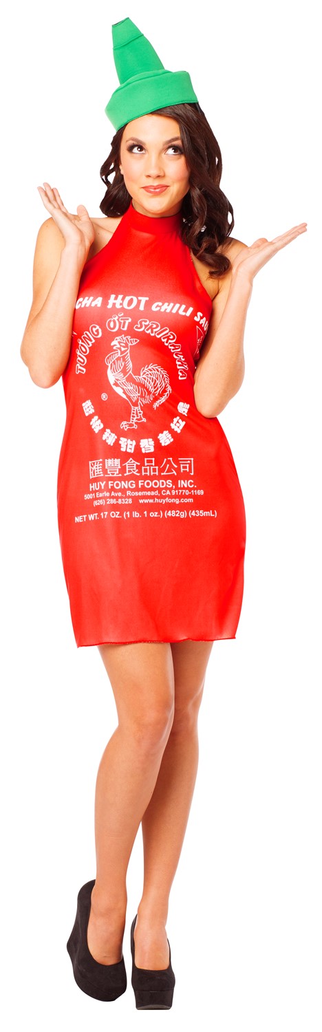 Rasta Imposta Sriracha Dress Costume, Women's Size 4-8 GC4626