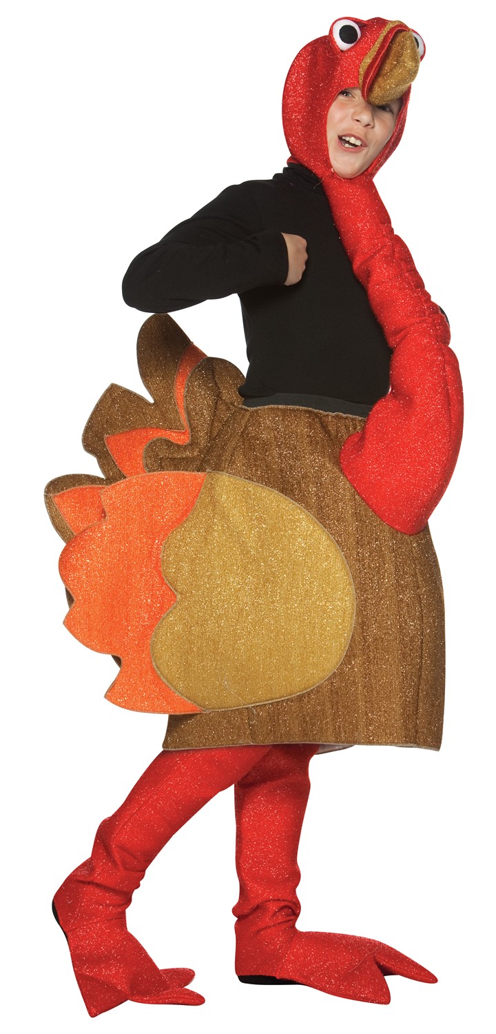 Rasta Imposta Thanksgiving Turkey Costume, Child Size 7-10 9131