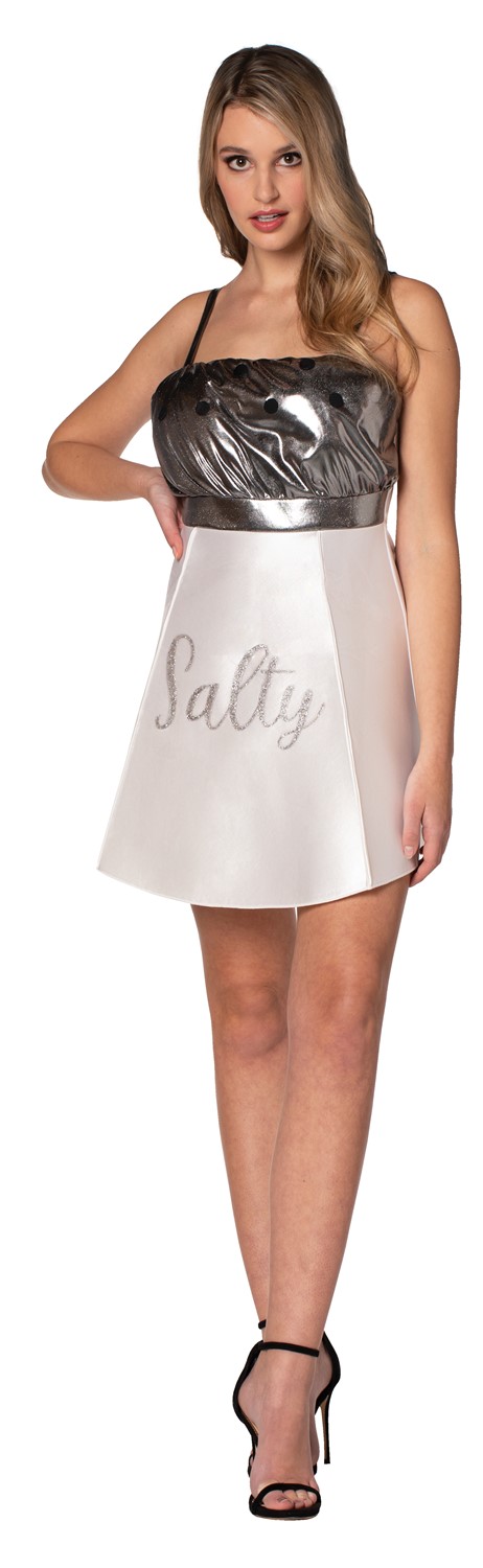 Rasta Imposta Salty Salt Shaker Dress Halloween Costume, Women's Size 2-8 GC7713