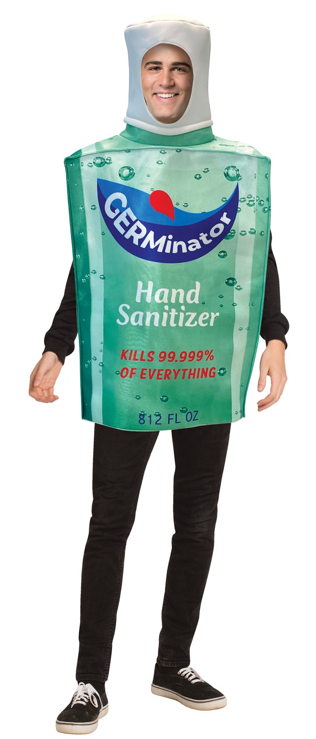 Rasta Imposta Germinator Hand Sanitizer Bottle Halloween Costume, Adult One Size 5216