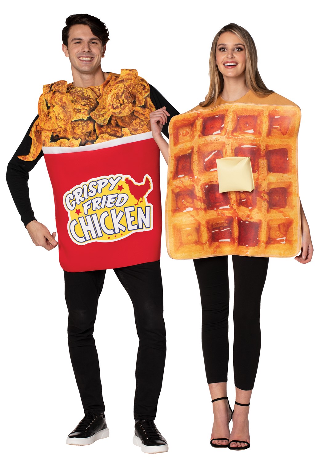 Rasta Imposta Bucket of Chicken & Waffle Couples Halloween Costume, Adult One Size GC10167