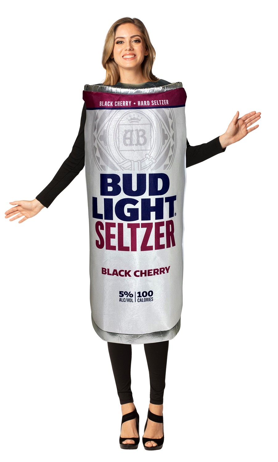 Rasta Imposta Anheuser-Busch Bud Light Seltzer Black Cherry Halloween Costume, Adult One Size GC247