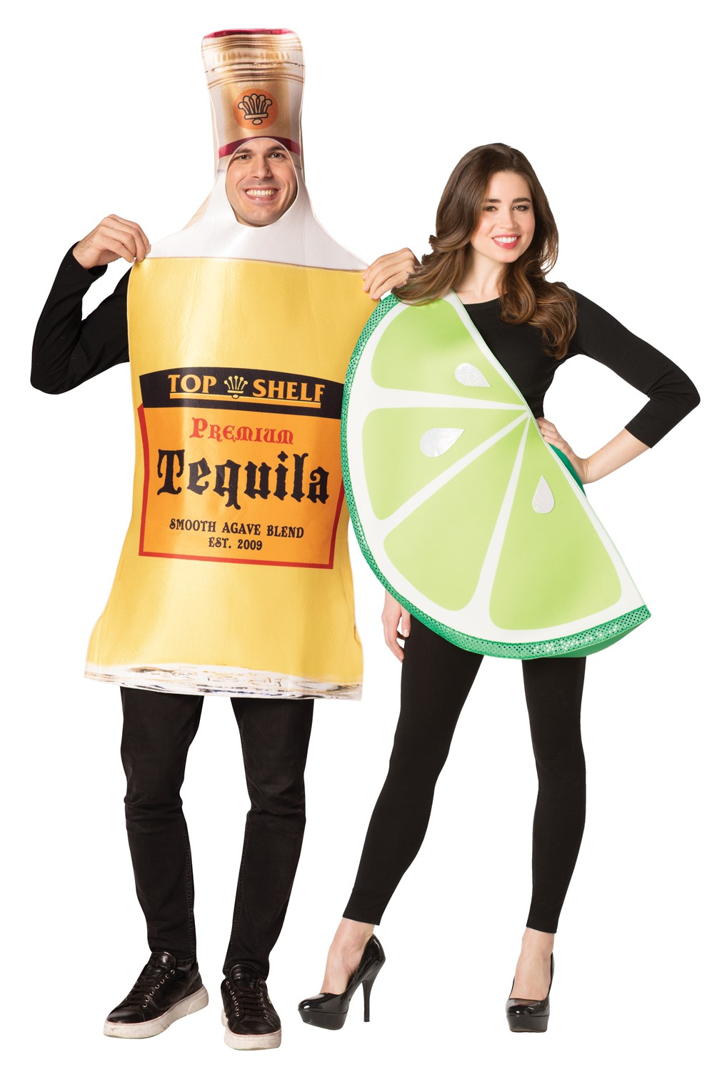 Tequila Bottle & Lime Slice Couple Costume | Siesta | Rasta Imposta