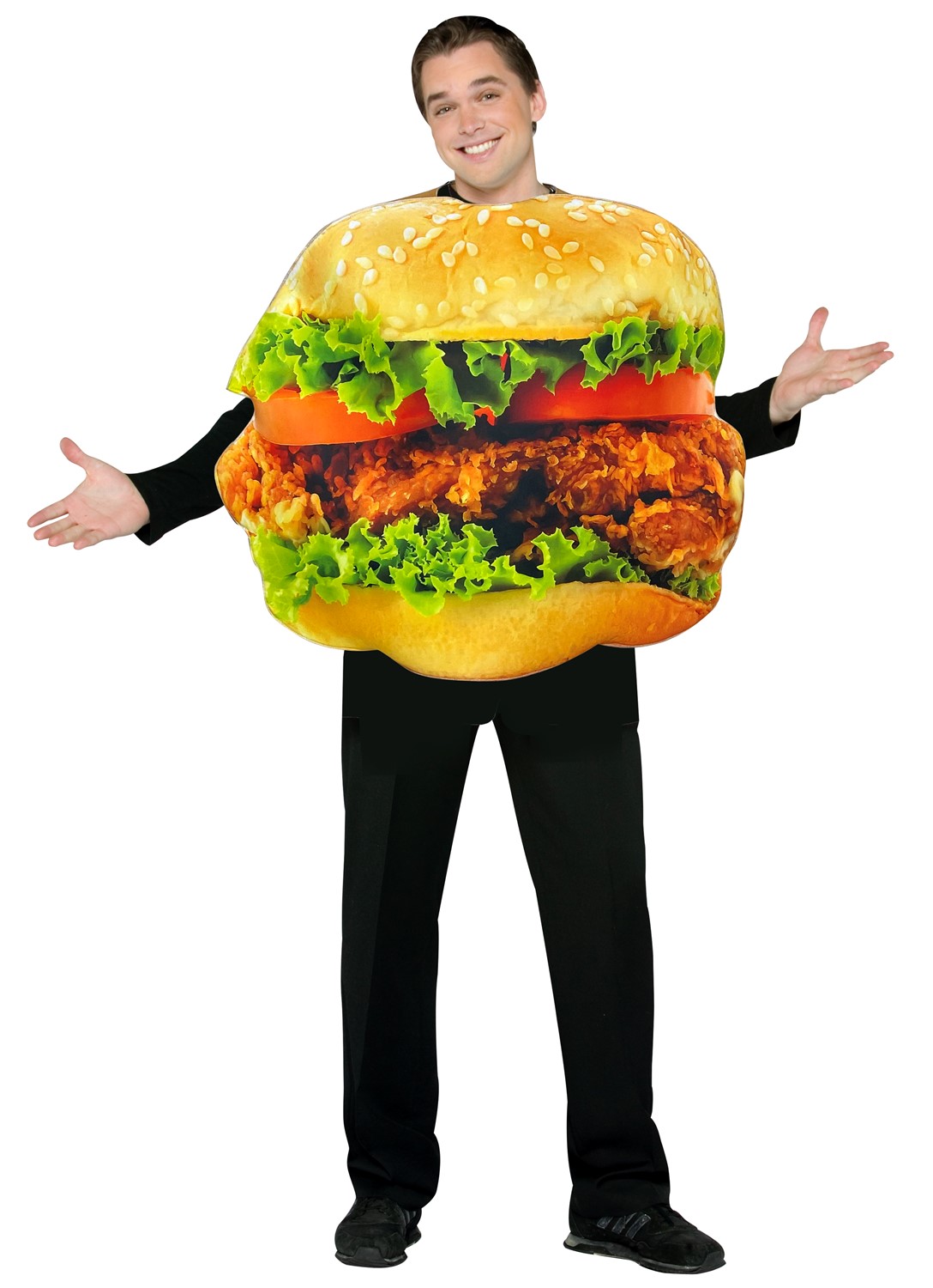 Rasta Imposta Get Real Chicken Sandwich Costume, Adult One Size GC6839