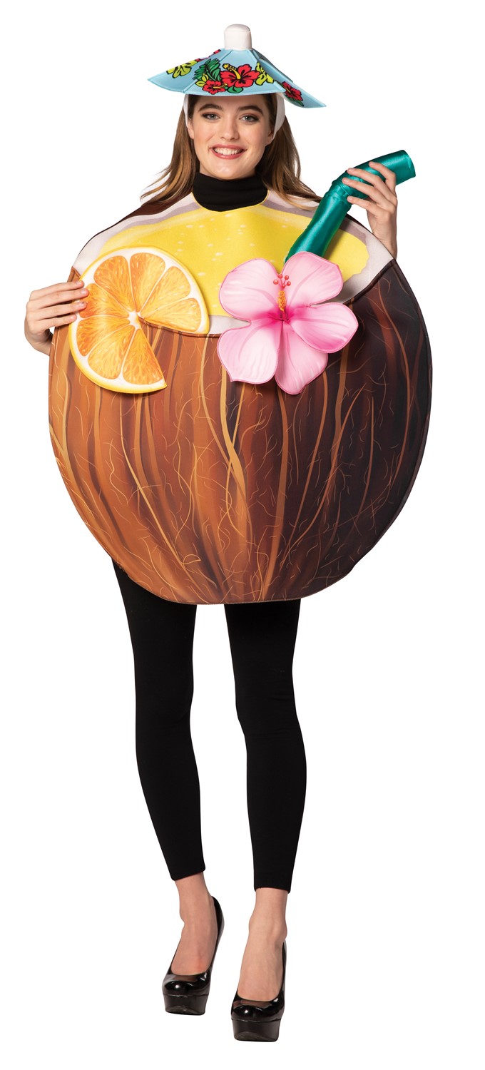 Rasta Imposta Coconut Cocktail Drink Costume, Adult One Size GC1814