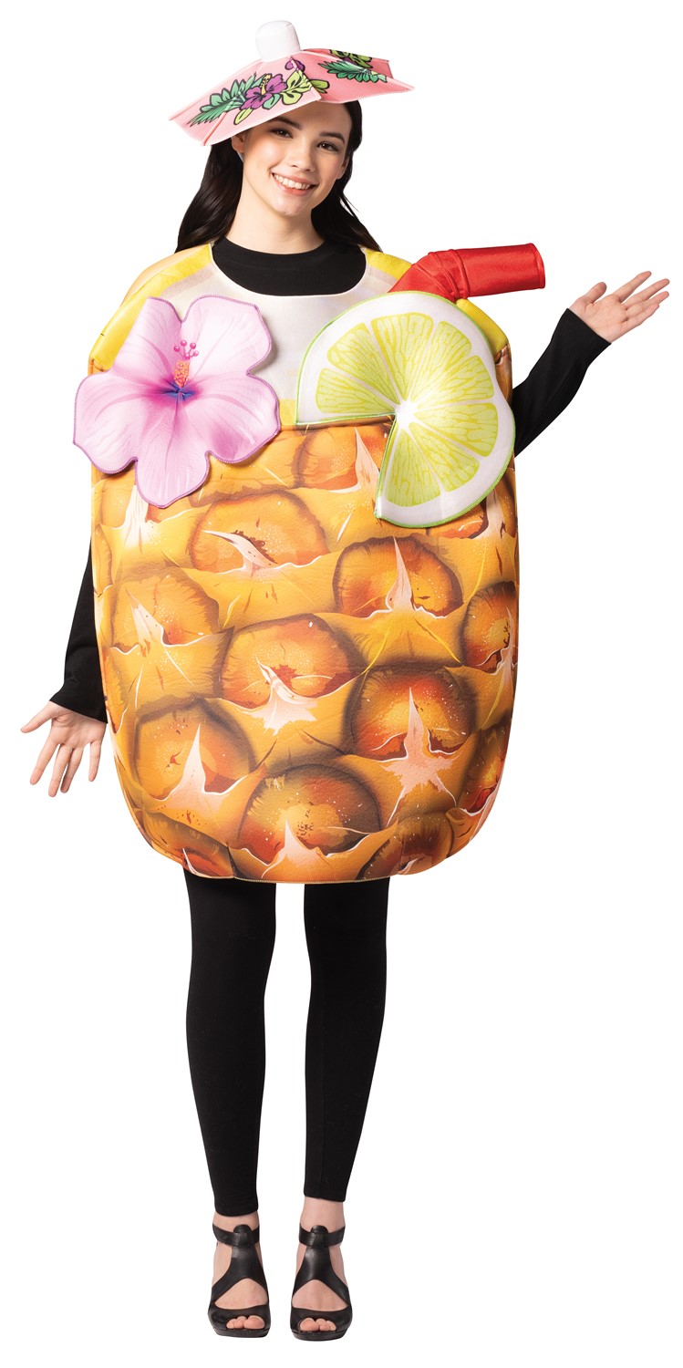 Rasta Imposta Pineapple Cocktail Drink Costume, Adult One Size 1815