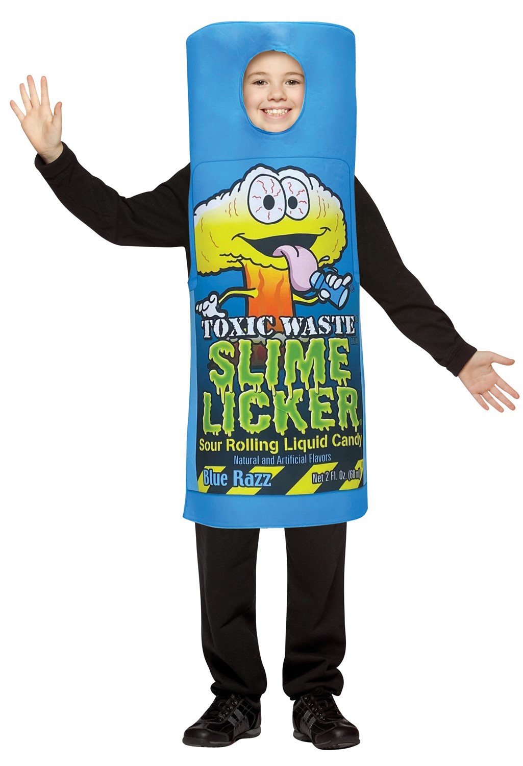 Toxic Waste Blue Razz Slime Licker Costume, Cosplay