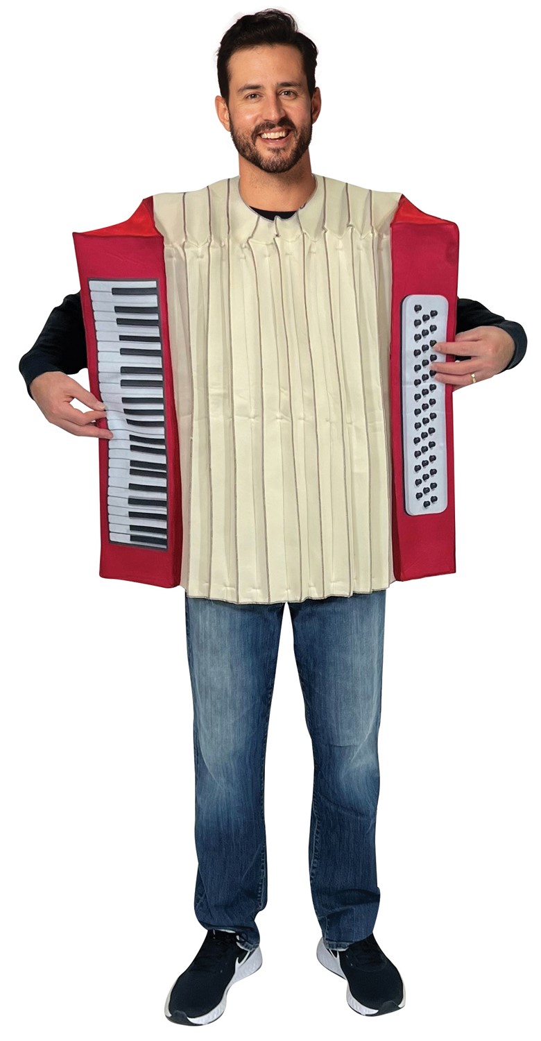Rasta Imposta Accordion Costume Squeeze Box Harmonica Musical Keyboard  Instruments Dress Up Cosplay Party Costumes, Adult One Size