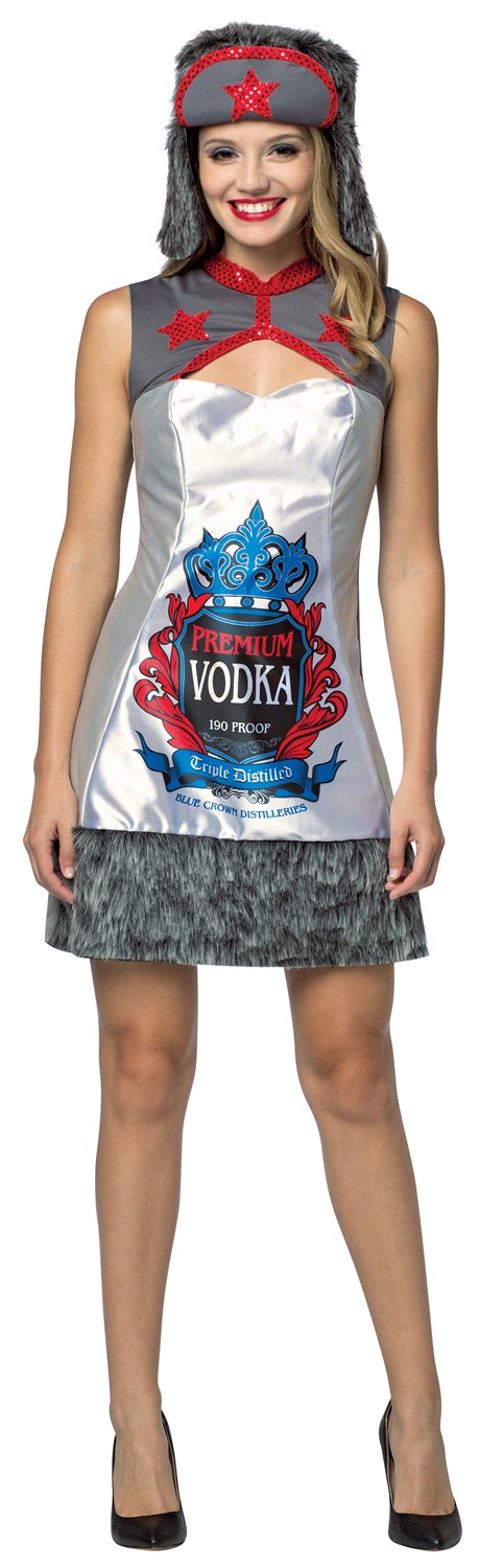 Rasta Imposta Vodka Dress Halloween Costume, Women's Size M-L (8-10) GC7599