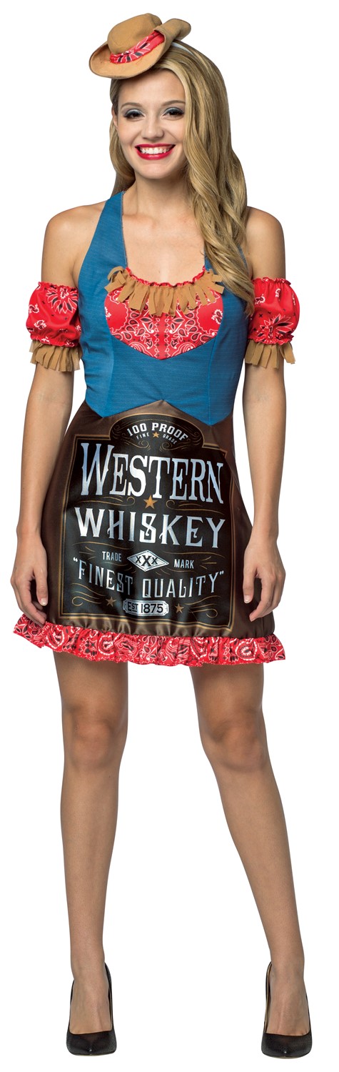 Rasta Imposta Whiskey Dress Halloween Costume, Women's Size M-L (8-10) GC7595