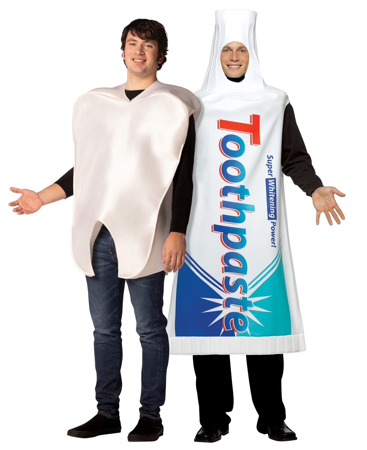 Rasta Imposta Tooth and Toothpaste Halloween Couple Costumes, Adult One Size 20046