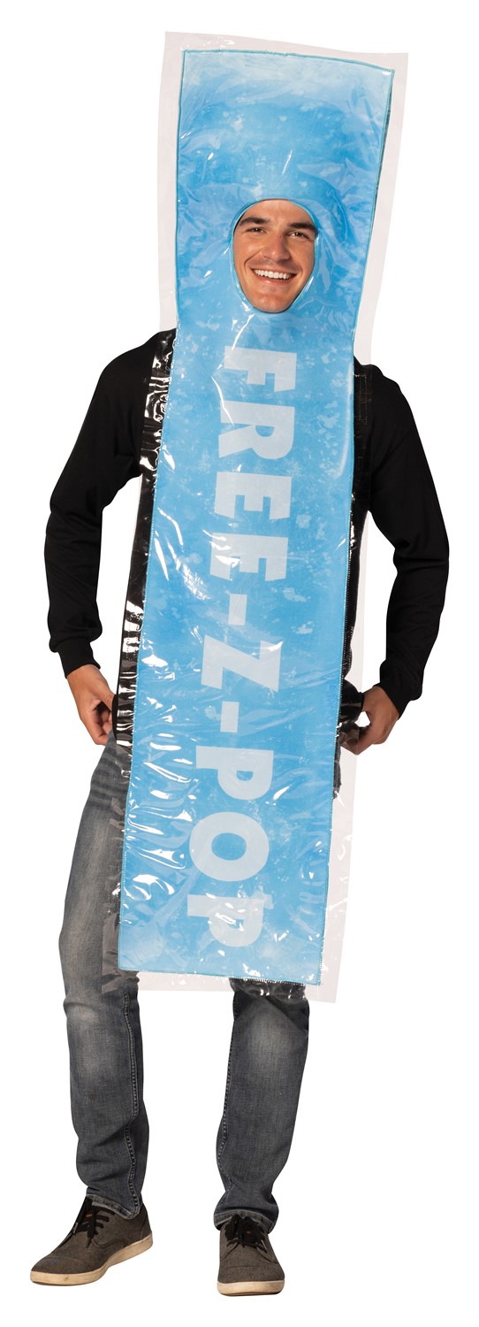 Rasta Imposta FREE-Z Blue Ice Pop Halloween Costume, Adult One Size R1357-OS