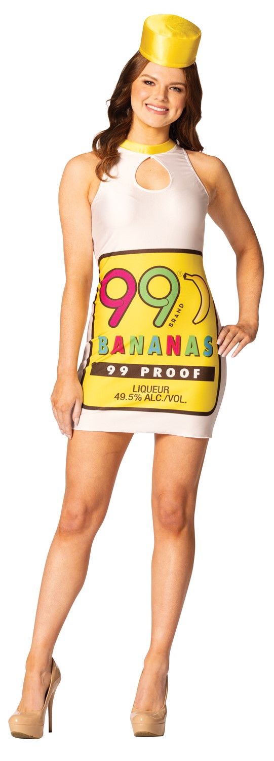 Rasta Imposta 99 Banana Dress Costume, Women's Size 2-8 R1390-SM