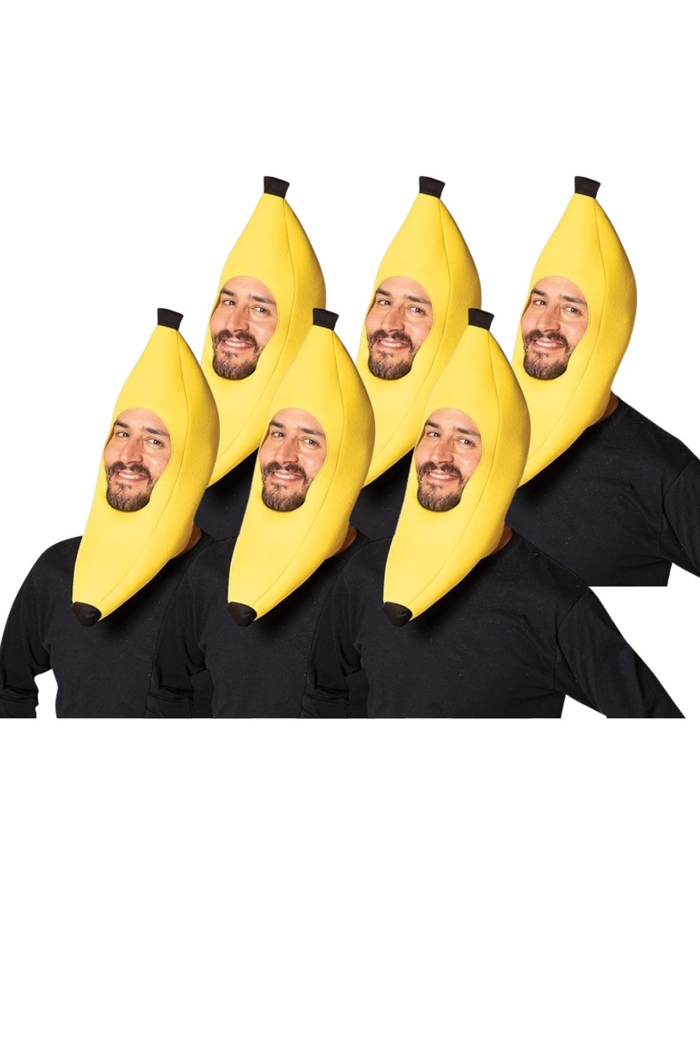 Rasta Imposta 6 Pack Banana Bunch Hat Costumes, Adult One Size 20064
