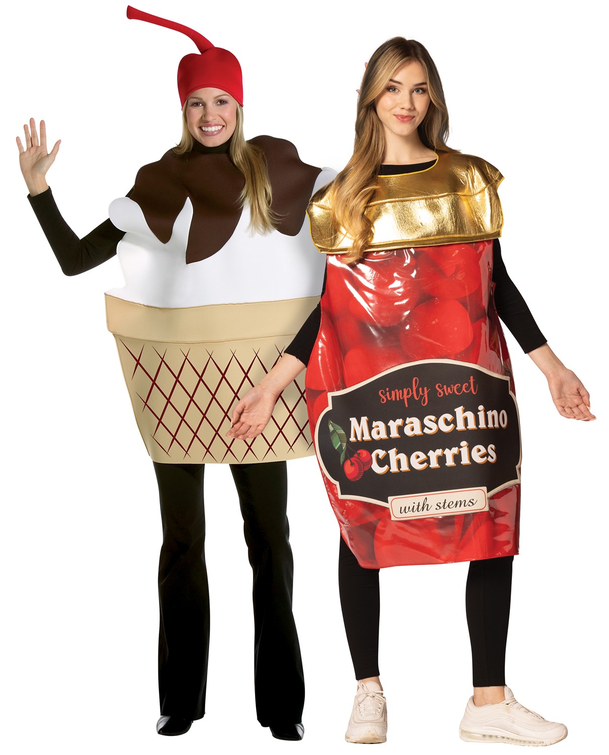 Rasta Imposta Maraschino Cherries Jar & Ice Cream Sundae Couple Halloween Costume 20086