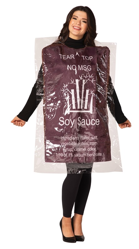 Rasta Imposta Soy Sauce Packet Costume, Adult One Size 6223