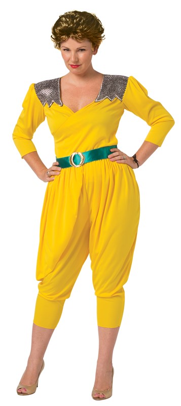 Rasta Imposta Golden Granny Sassy Halloween Costume with Wig, Adult Size M/L 5220