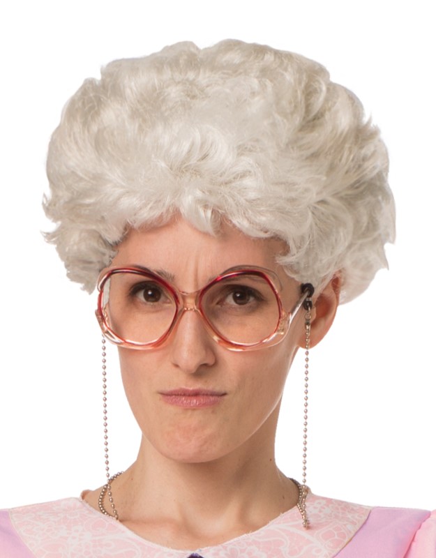 Rasta Imposta Golden Granny Wise Wig (no glasses) 5223-WIG