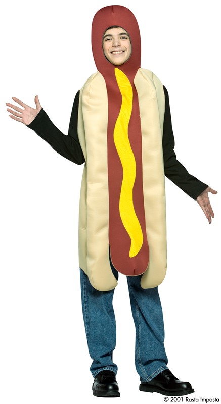 Rasta Imposta Hot Dog Costume, Teen One Size 603