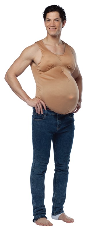 Rasta Imposta Pregnant Bodysuit Costume, Adult One Size GC6451