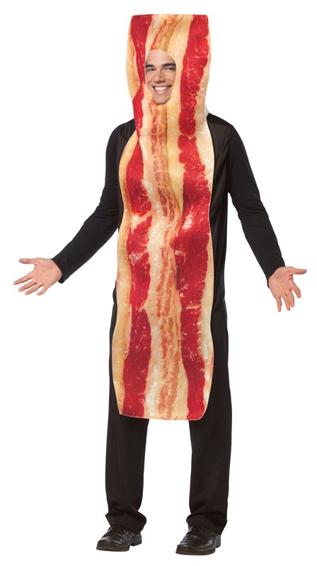 Rasta Imposta Get Real Bacon Costume Realistic Print One Size Fits