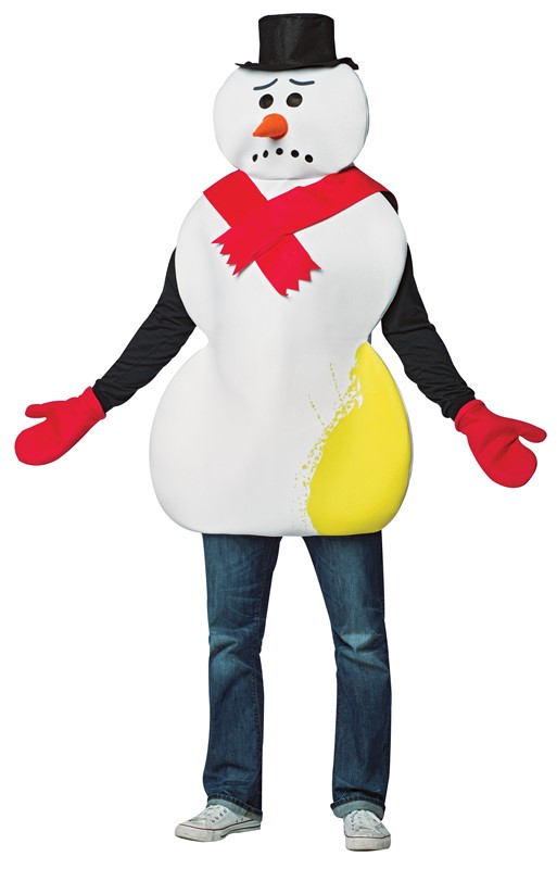Rasta Imposta Yellow Snowman Costume Adult One Sizefor Men And Women Adult Sized Silly Funny Humorous