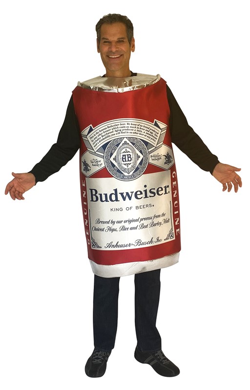 Rasta Imposta Budweiser Vintage Beer Can Costume, Adult One Size 1481