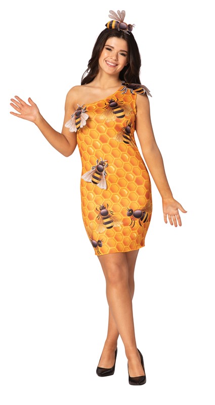 Rasta Imposta Honey Comb Dress Costume, Women's Size 4-8 GC6406