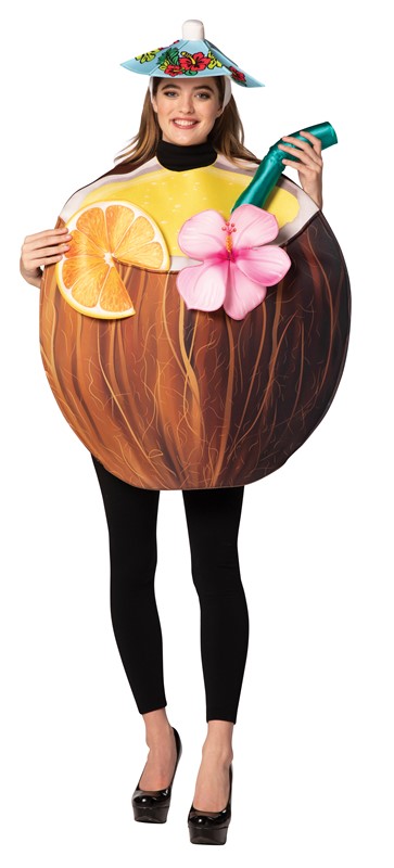 Rasta Imposta Coconut Cocktail Drink Costume, Adult One Size GC1814