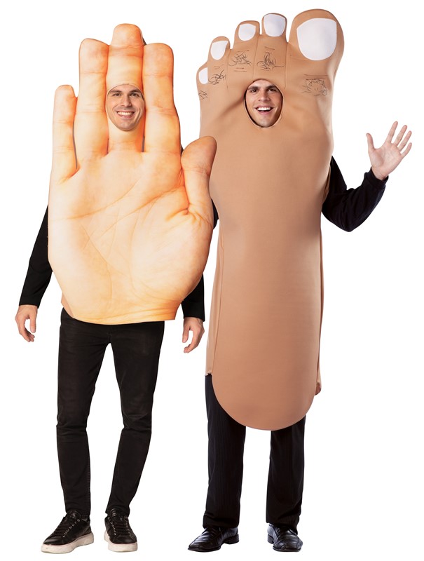 Rasta Imposta Hand and Big Foot Couples Costume, Adult One Size 10319