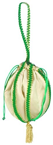 Rasta Imposta Renaissance Pouch Wristlet Accessory, Gold and Green, One Size 5937-03