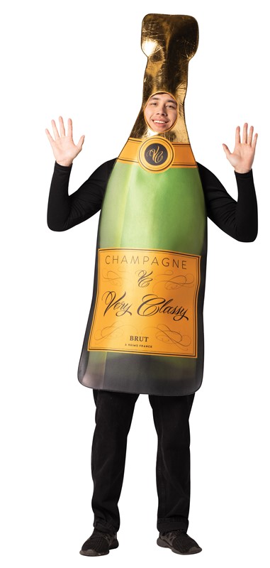 Rasta Imposta Champagne Bottle Halloween Costume, Adult One Size R1263-OS