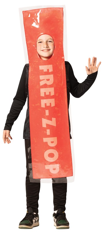 Rasta Imposta FREE-Z Red Ice Pop Halloween Costume, Child Size 7-10 R1358-710