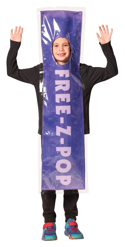 Rasta Imposta FREE-Z Purple Ice Pop Halloween Costume, Child Size 7-10 R1361-710