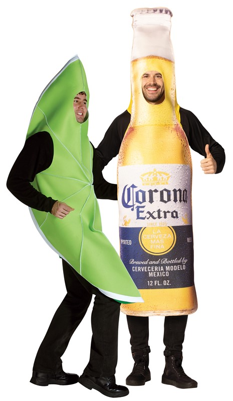 Rasta Imposta Corona Extra Bottle & Giant Lime Slice Couple Halloween Costume, Adult One Size 20063