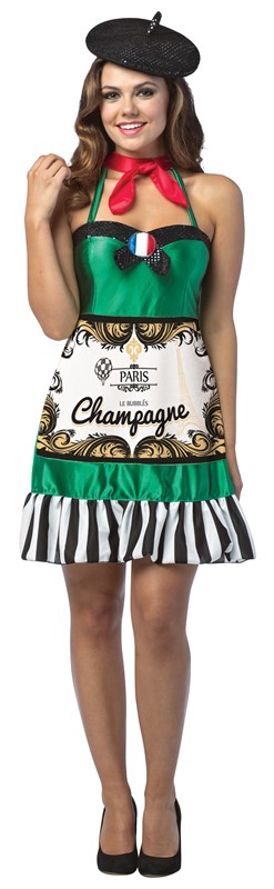 Rasta Imposta Champagne Dress Halloween Costume, Women's Size 4-10 GC7594