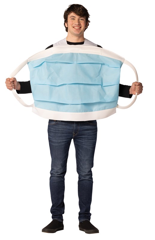 Rasta Imposta Disposable Face Mask Halloween Costume, Adult One Size R1509-OS